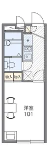 レオパレスサニーサイドヒライⅡ【1階】の間取り