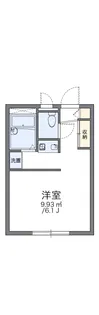 レオパレスクレール【2階】の間取り