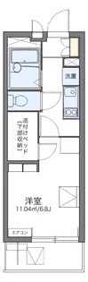 レオパレスエクレールK下大槻【1階】の間取り