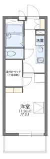 レオパレスヨロズヤG【209号室】の間取り