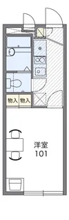 レオパレスCASAFELICE【1階】の間取り