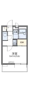 レオパレスポートハイム【3階】の間取り