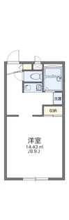 レオパレス栢山【1階】の間取り