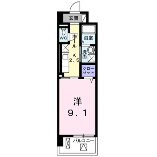 BROTE湘南【4階】の間取り