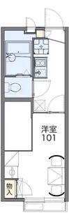 レオパレスBELL NICE【1階】の間取り