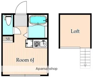 ヒルズ浜町【2階】の間取り