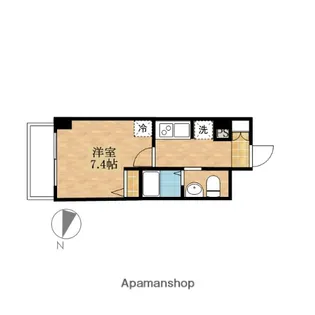 シュガール戸部【4階】の間取り