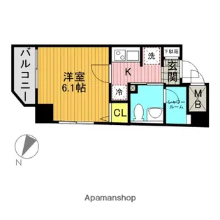 シュガール戸部【4階】の間取り