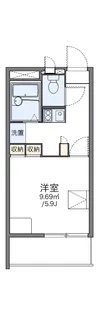 レオパレスサンハイム【2階】の間取り