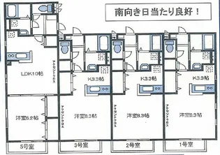 メルベージュ【202号室号室】の間取り