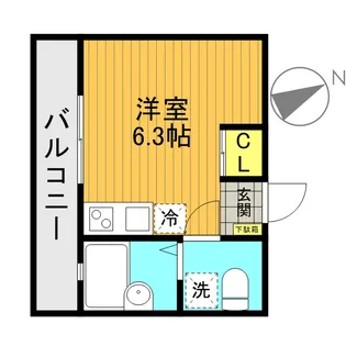 グランディール妙蓮寺【1階】の間取り