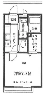 サン・ボナール【101号室号室】の間取り