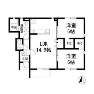 アプランドル六浦南【1階】の間取り