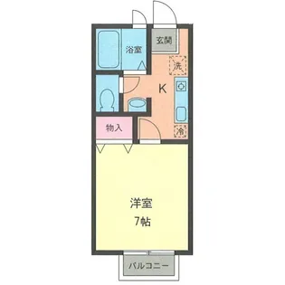 メゾンエイト【104号室号室】の間取り