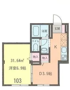フィリア【103号室号室】の間取り