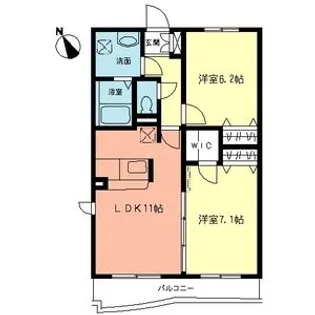 メゾン・ド・フィーユ【2階】の間取り