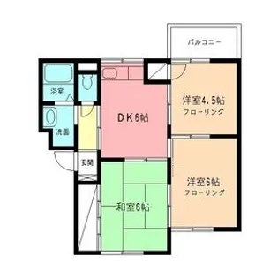 ハイムサエグサ D【3階】の間取り