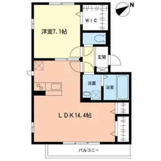 リヴィエール本町Ⅱ【103号室】の間取り
