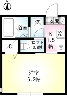 セレーノ田浦Ⅱ【2階】の間取り