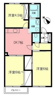 レジデンスT【1階】の間取り