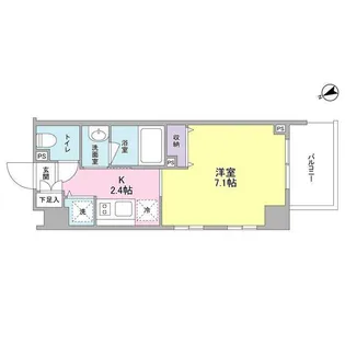 スタイリオ元住吉【6階】の間取り