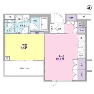 スタイリオ中延ⅡWEST【1階】の間取り