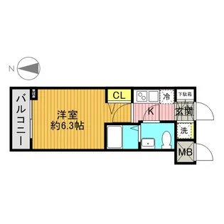 スパシエヒルズ横浜妙蓮寺【1階】の間取り