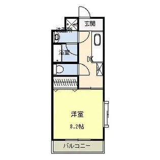 コモド【202号室】の間取り