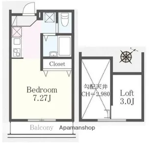 神奈川県横浜市港北区篠原町【アパート】の間取り