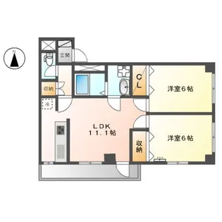 アメニティプレイス【4階】の間取り