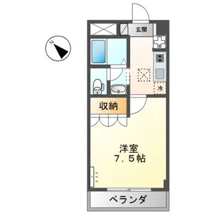 シャン・デ・フルール【1階】の間取り