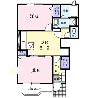 サンメゾン・Ⅰ【1階】の間取り