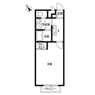 アンプルール クラージュ 逗子A【1階】の間取り