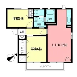 ラ・サカヤD【1階】の間取り