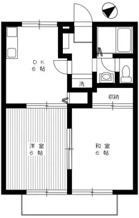 ディアコート大蔵【1階】の間取り