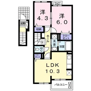 シュトラール【2階】の間取り