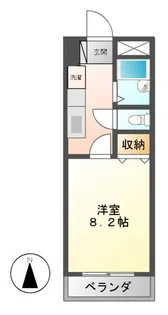 ロズウェルシブヤ【2階】の間取り