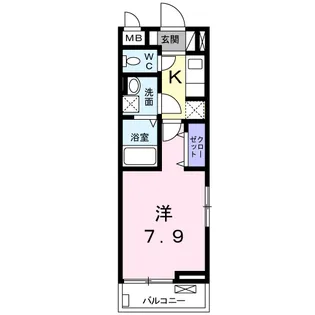 フェリーチェ五番館【2階】の間取り