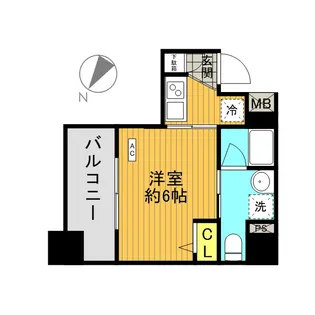 スパシエロッサ横浜吉野町【3階】の間取り