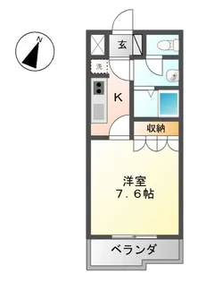 フローラーリア湘南【1階】の間取り