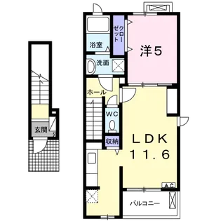 エテルノ・フィオーレ【2階】の間取り