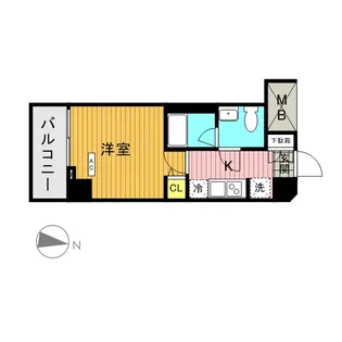 メインステージ横濱東口【6階】の間取り