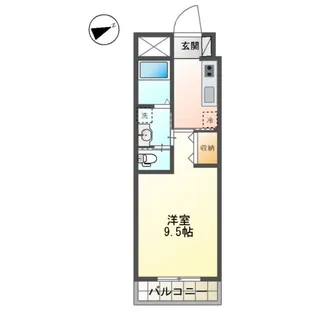 メルベーユ・ラヴィ【1階】の間取り