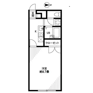 1Kの間取り画像