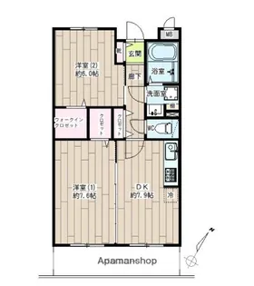 神奈川県横浜市鶴見区鶴見中央3丁目【マンション】の間取り