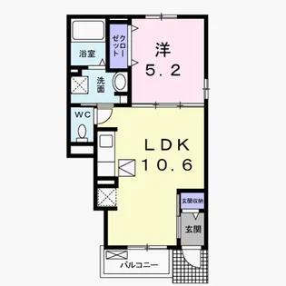 メゾン・フラン【1階】の間取り