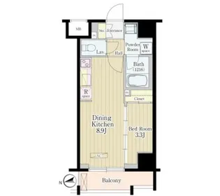 松葉【8階】の間取り