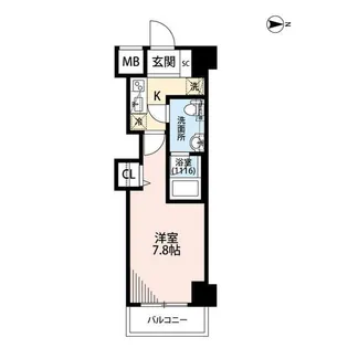 プレール・ドゥーク川崎大師【506号室】の間取り