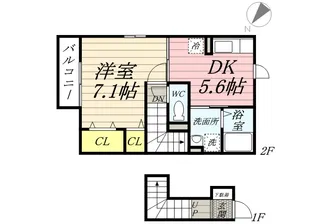 アロサールK【2階】の間取り