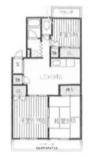 エクセルコート【2階】の間取り
